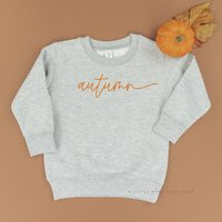 Autumn | Kids Fall Sweater For Kid Sweatshirt T-Shirt Graphic Tee Toddler Pumpkin | Etsy (US)