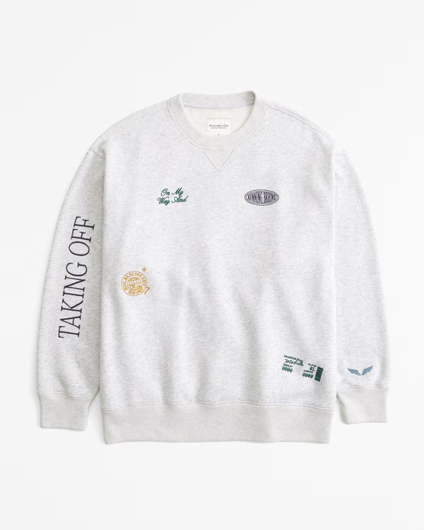 Airplane Mode Vintage Sunday Crew | Abercrombie & Fitch (US)