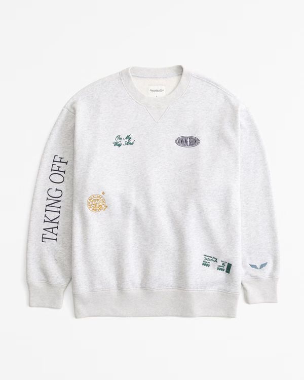 Airplane Mode Vintage Sunday Crew | Abercrombie & Fitch (US)