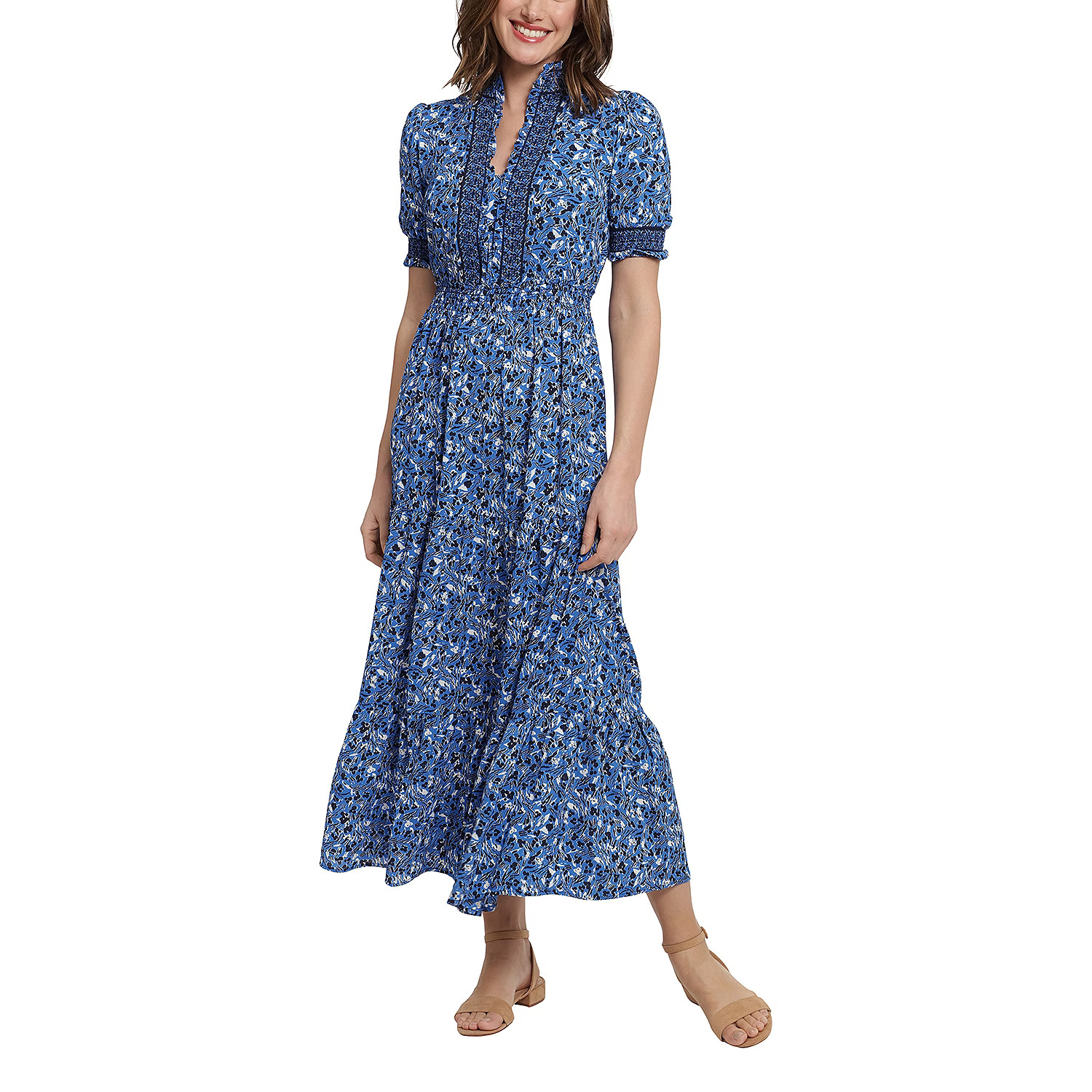 new!London Style Petite Short Sleeve Floral Maxi Dress | JCPenney