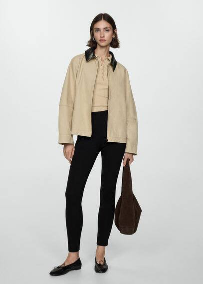 High waist leggings black - Woman - L - MANGO | MANGO (UK)