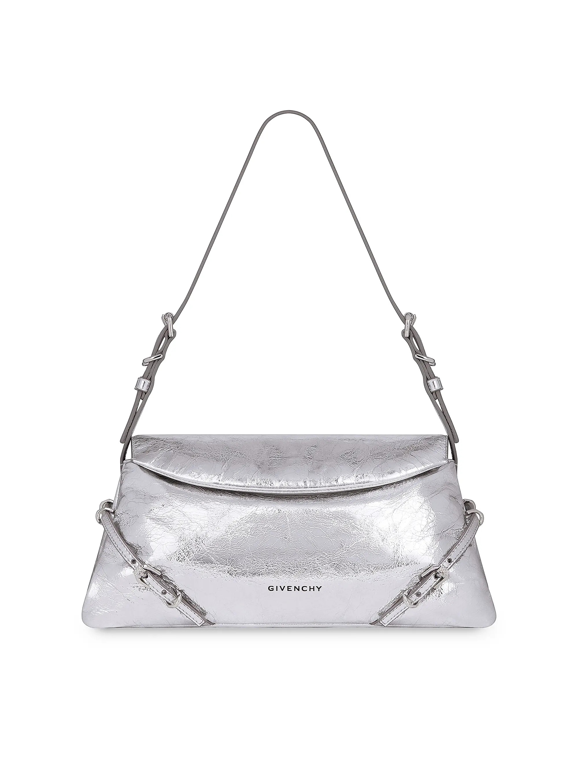 Small P'tit Voyou Shoulder Bag in Laminated Leather | Saks Fifth Avenue