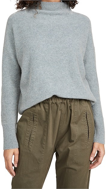 Boiled Funnel Neck Cashmere Pullover | Shopbop