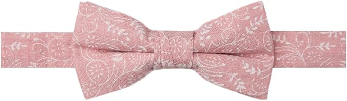 Jacob Alexander Boys' Banded Pre-Tied Floral Cotton Bow Tie | Amazon (US)