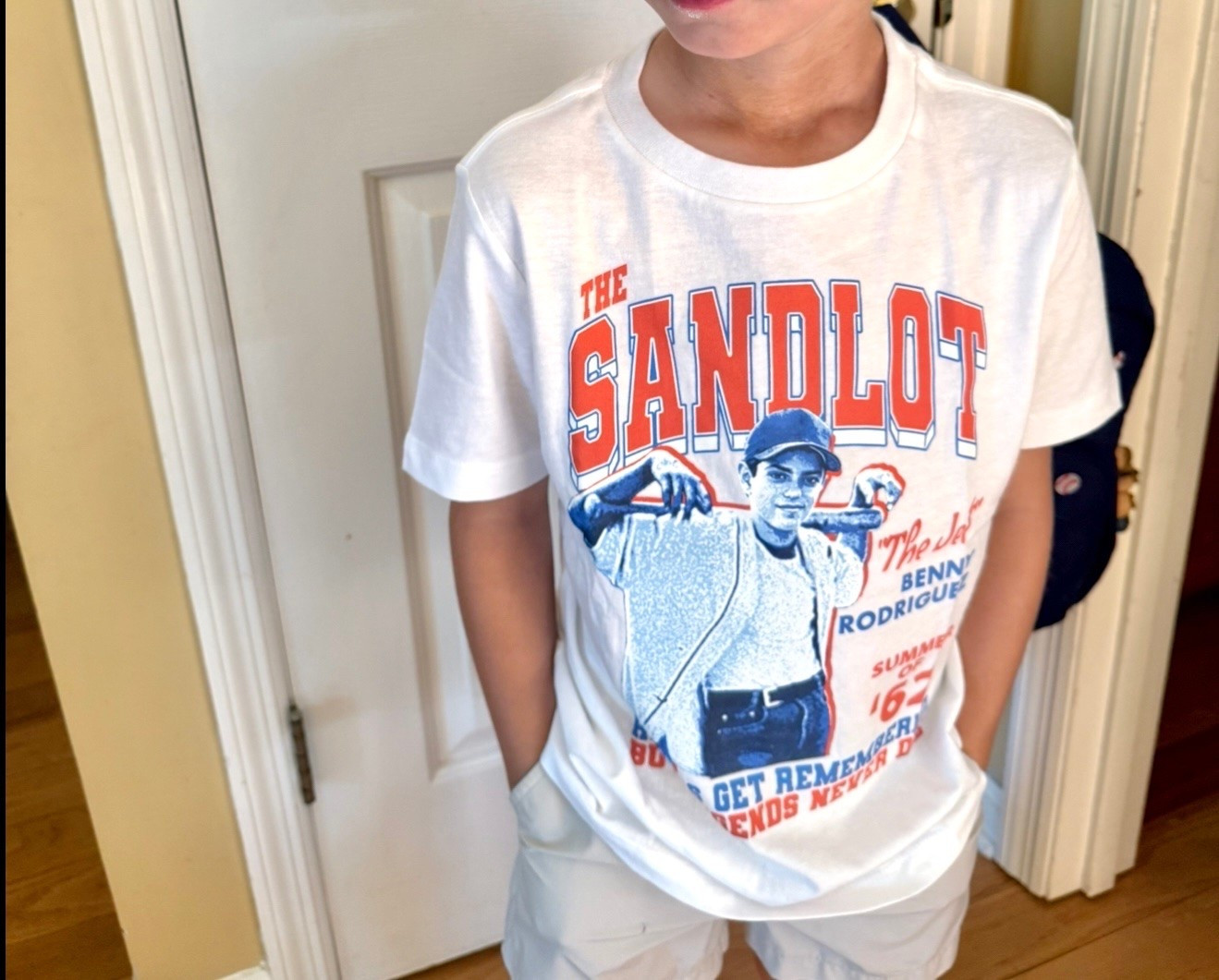 one of our favorite tshirts, he loves the sandlot!