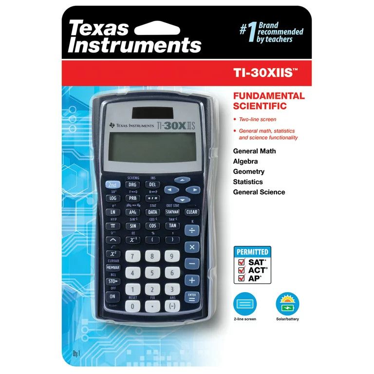 Texas Instruments TI-30XIIS 2 Line Scientific Calculator | Walmart (US)
