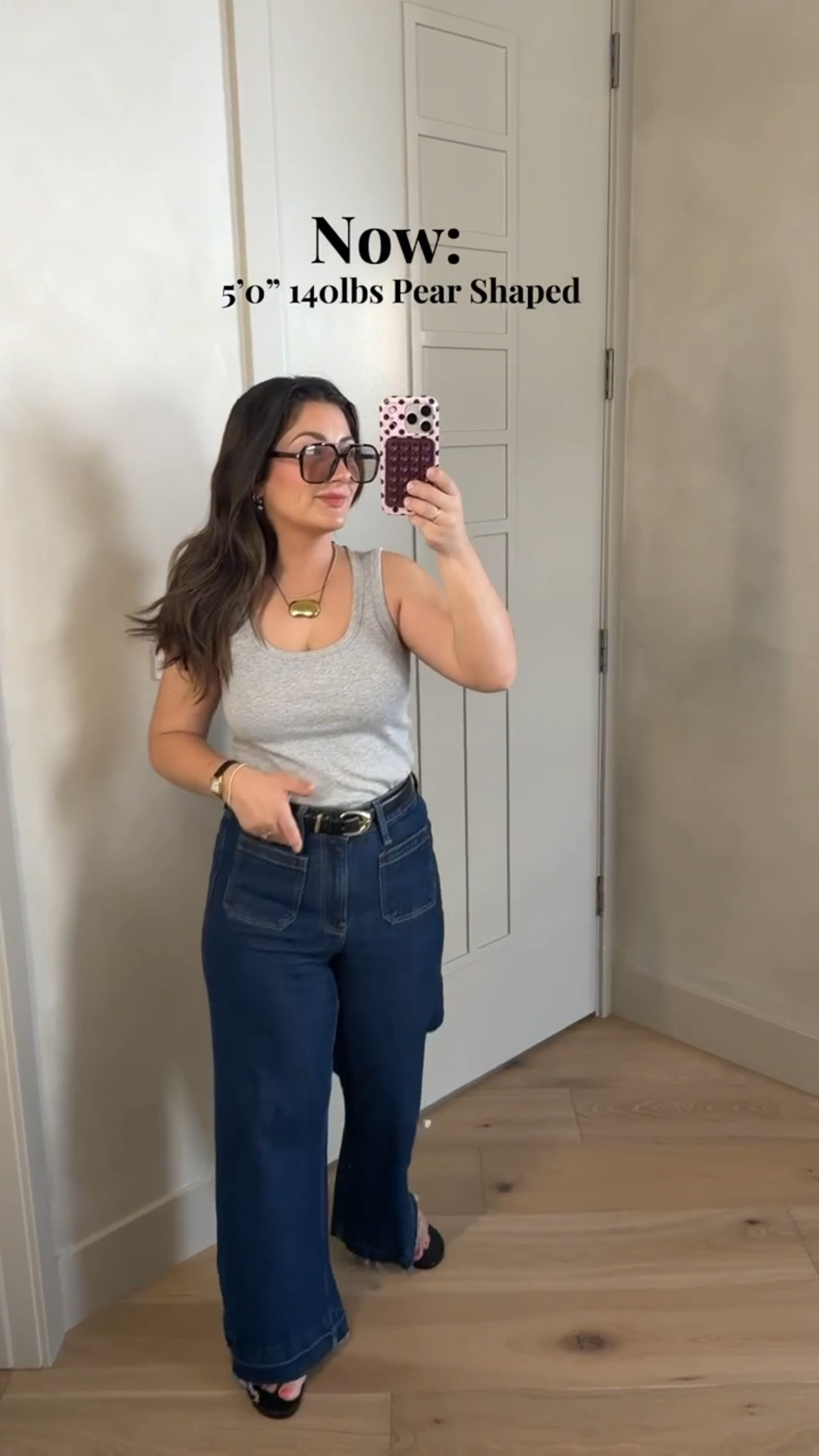 Petite friendly outfits I love!! 
5’0” 140lbs 
Sizing info: 

Gray tank size small
Jeans size 28 petite 

Brown tee size small
Boho pants size small

Linen blend button down size small 
Wide leg pants size small petite 

White cinched top size small
Linen trousers size 27 short

Black tank with built in bra size small
Black linen trousers size 27 short

Halter size sie small
Trousers size medium petite 

Red tank with built in bra size small
Polka dot Pants size 4 

Brown set size small



#LTKSaleAlert #LTKootd #LTKPetite