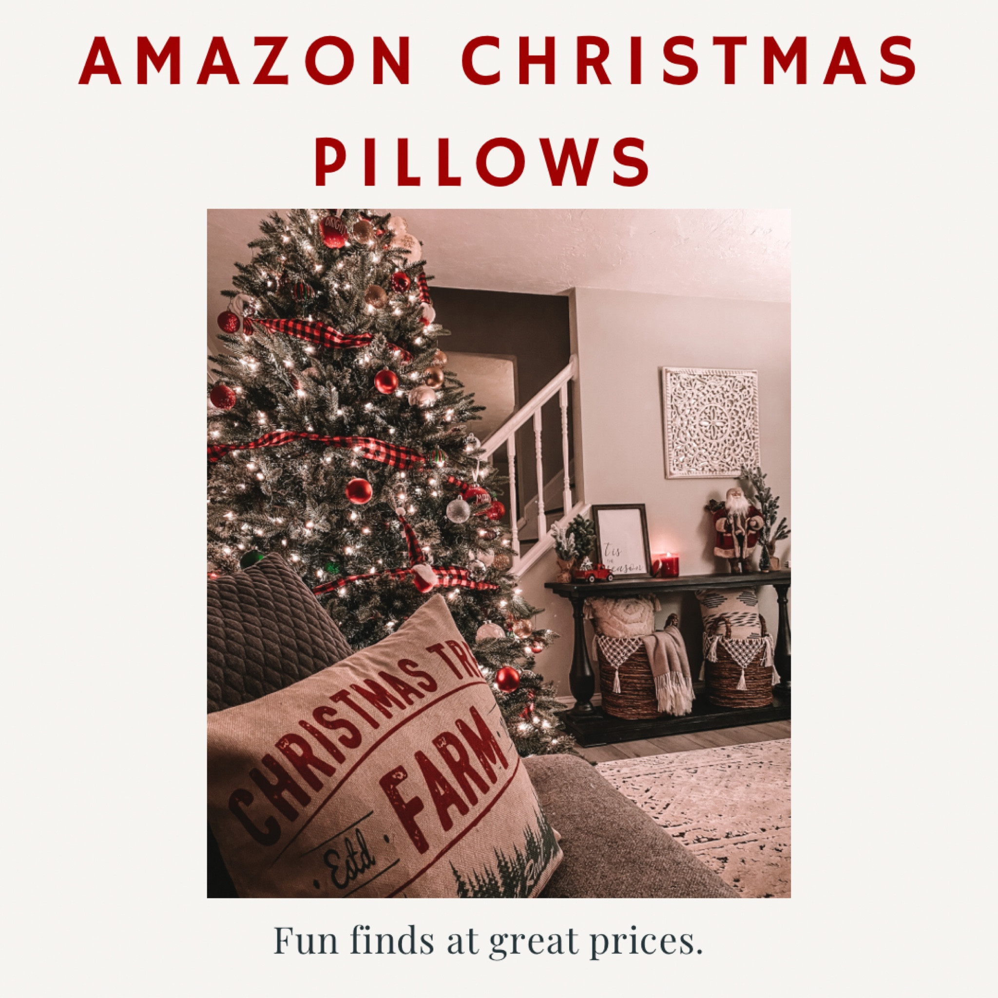 The cutest Amazon Christmas pillows! #amazonchristmasfinds

#LTKSeasonal #LTKhome #LTKHoliday