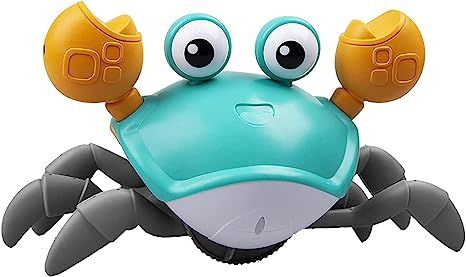 Lafoxla Crawling Crab Baby Toy with Music and LED Light Up, Electric Dancing Crab Toy for Kids wi... | Amazon (US)