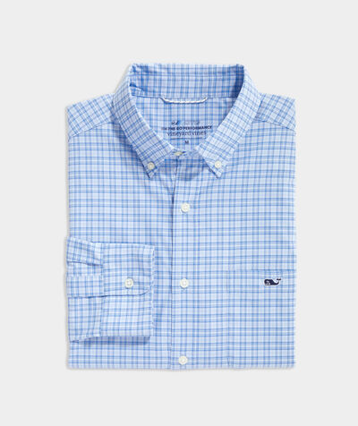 Classic Fit Check On-The-Go Nylon Shirt | vineyard vines