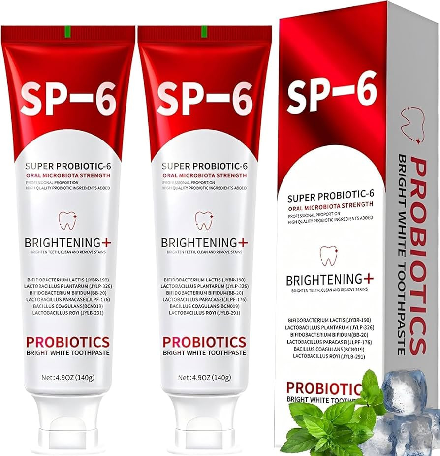 SP-6 Probiotic Toothpaste - Niacinamide Whitening Toothpaste Enhanced Formula with 6 Probiotics f... | Amazon (US)
