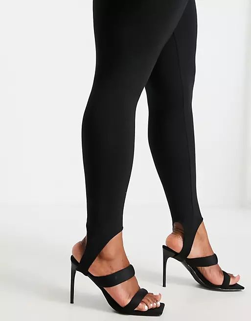 Only Curve stirrup leggings in black | ASOS (Global)