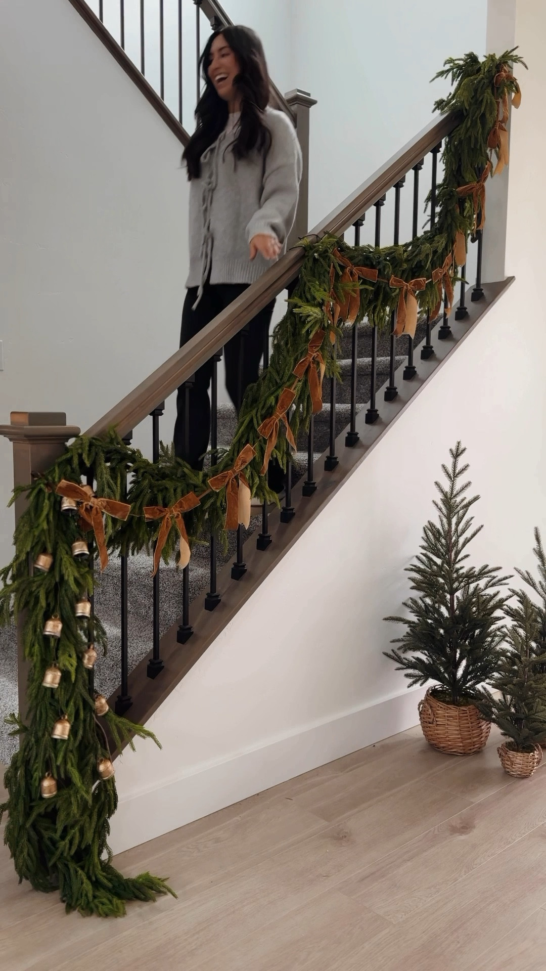 Obsessed with how my first attempt at stair garland turned out! I used 2 15ft garlands for this look! Linked everything below(it’s from Amazon!)

#LTKSaleAlert #LTKHome #LTKGiftGuide