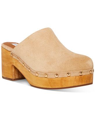 Steve Madden Women's Brooklyn Wooden Platform Clogs & Reviews - Mules & Slides - Shoes - Macy's | Macys (US)