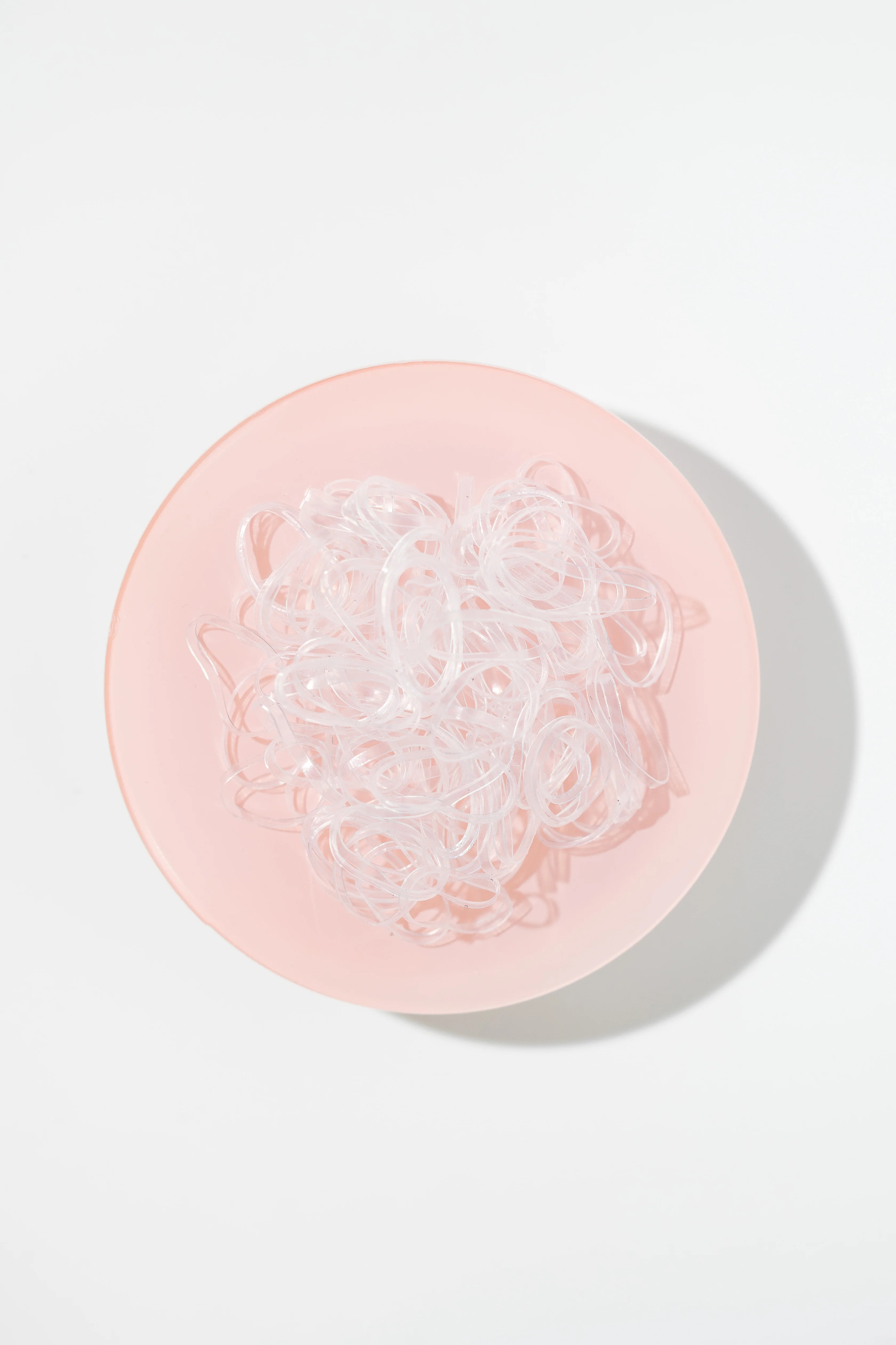 500-Count Hair Elastics | Clear | The Pony Pick