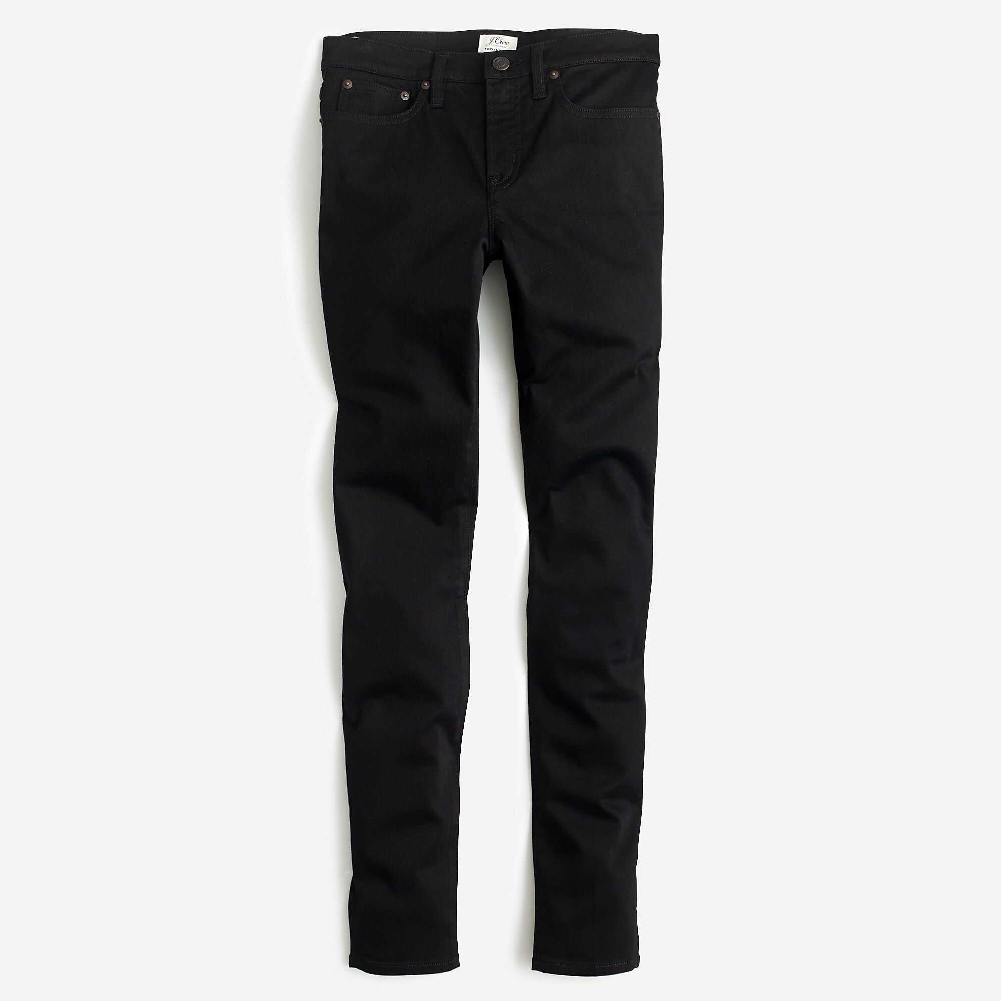 Tall 8" stretchy toothpick jean in true black | J.Crew US