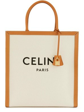 Vertical Cabas Celine in Canvas with Celine Print and Calfskin - CELINE | 24S (APAC/EU)