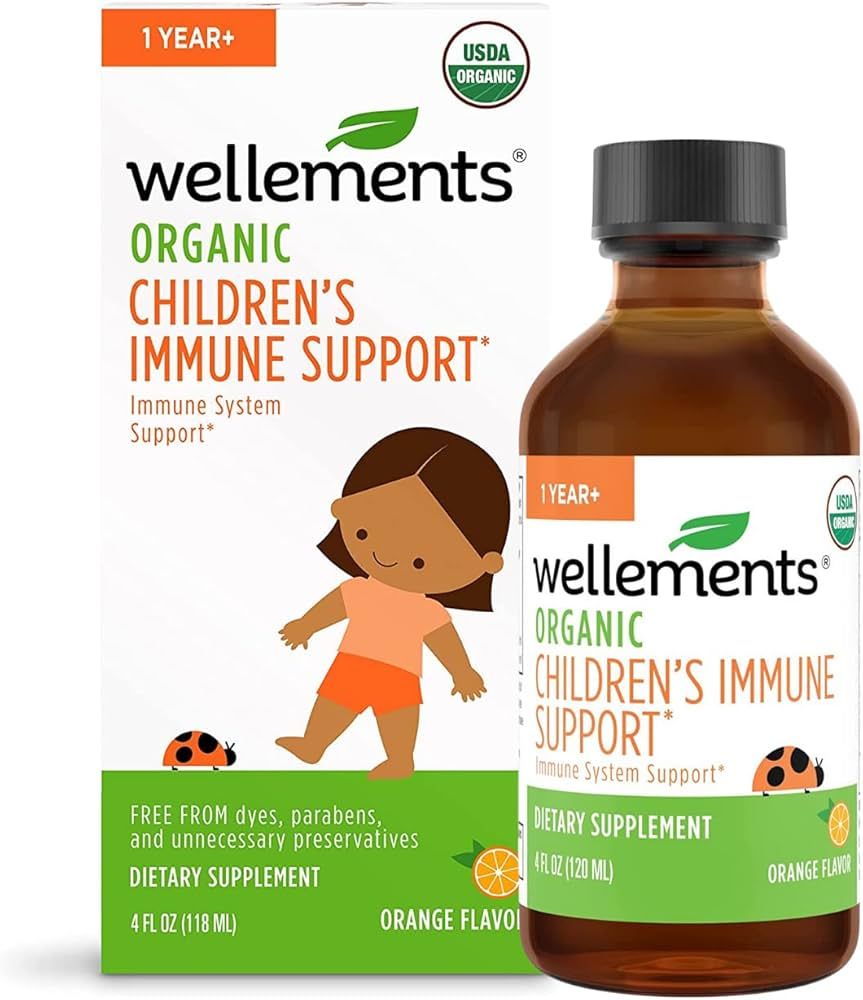 Wellements Organic Children’s Immune Support Syrup | Immune System Support* for Kids w/Vitamin ... | Amazon (US)