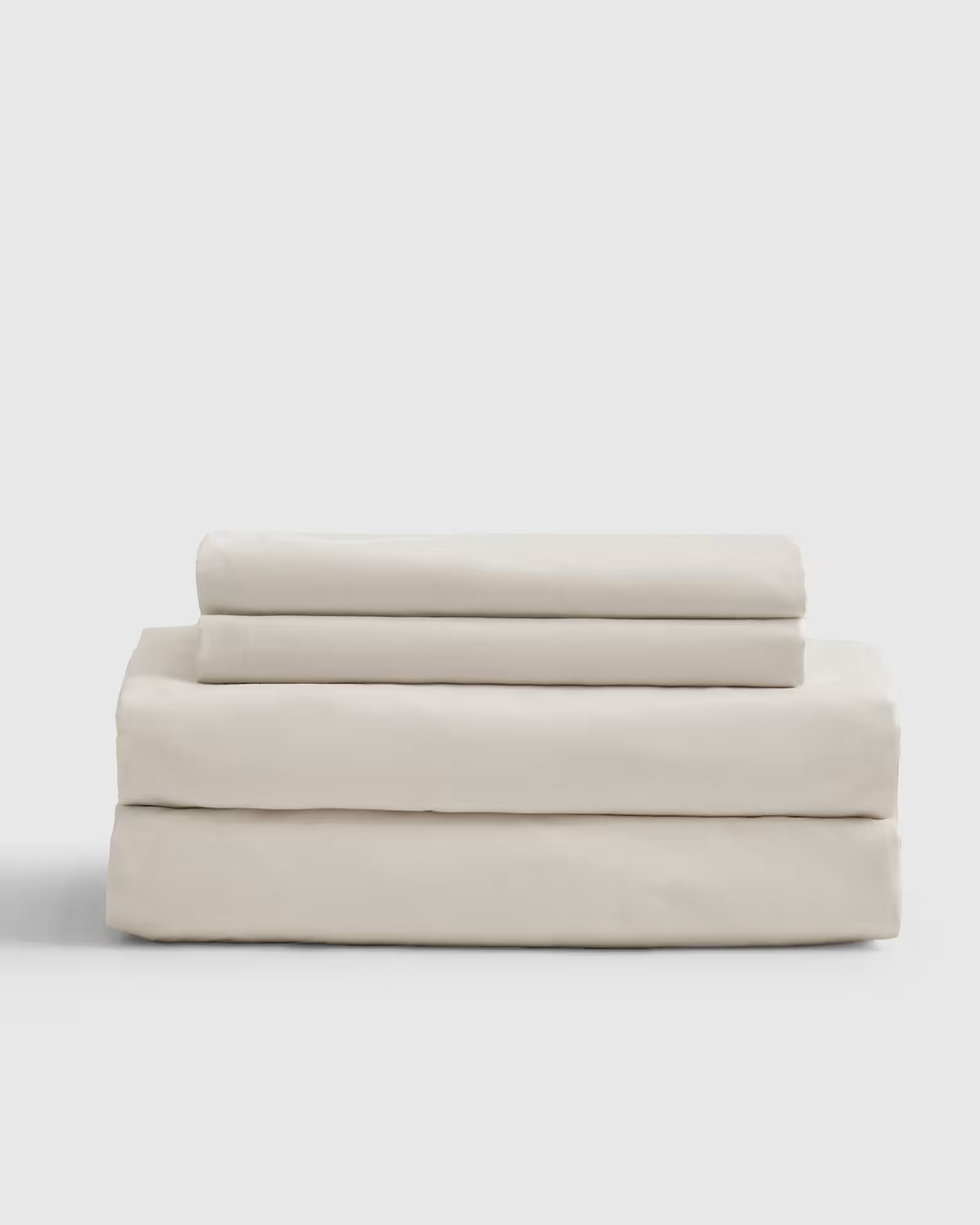 Classic Organic Percale Sheet Set in Sand | Quince