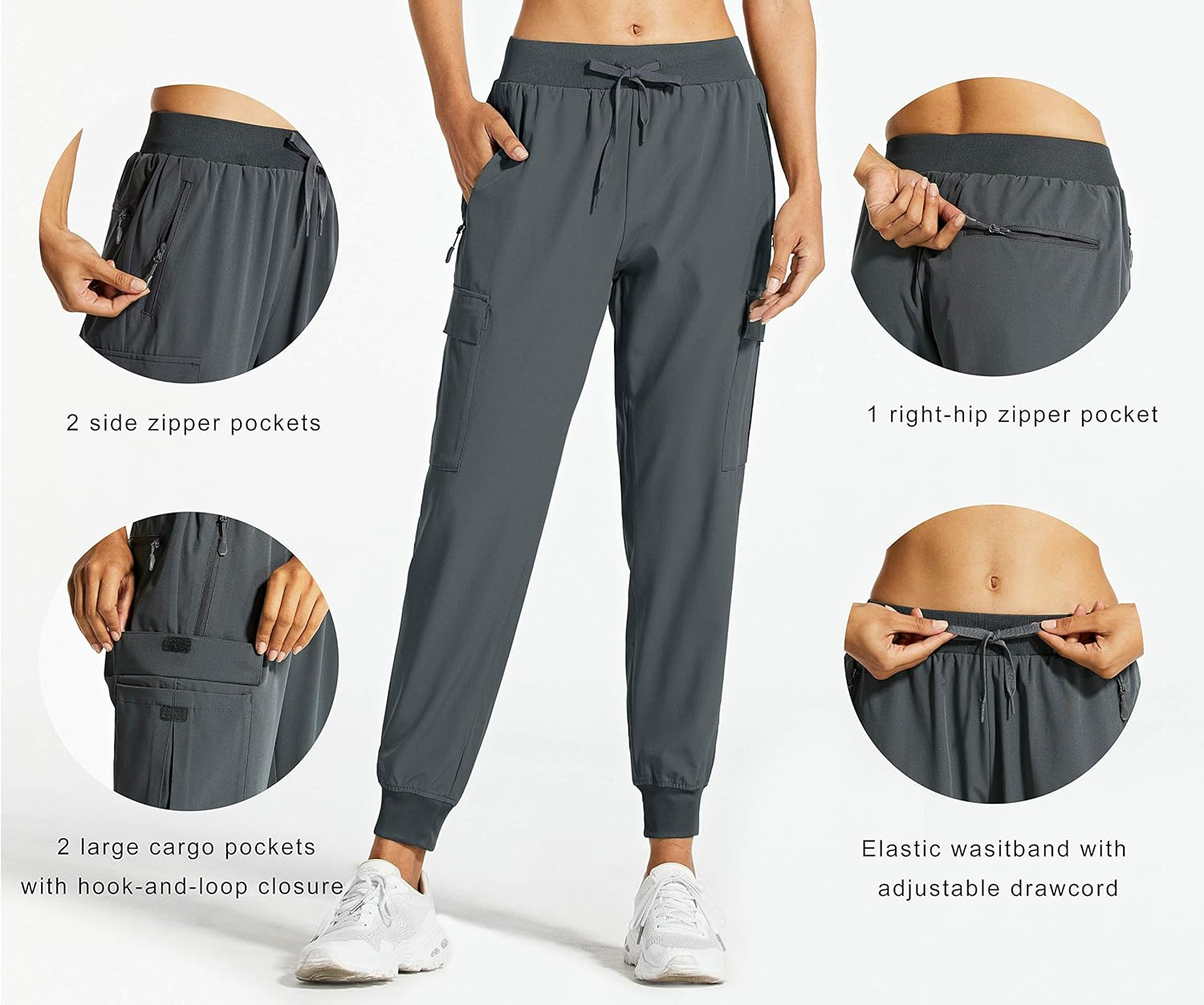 Libin Women's Cargo Joggers Lightweight Quick Dry Hiking Pants Athletic Workout Lounge Casual Out... | Amazon (US)