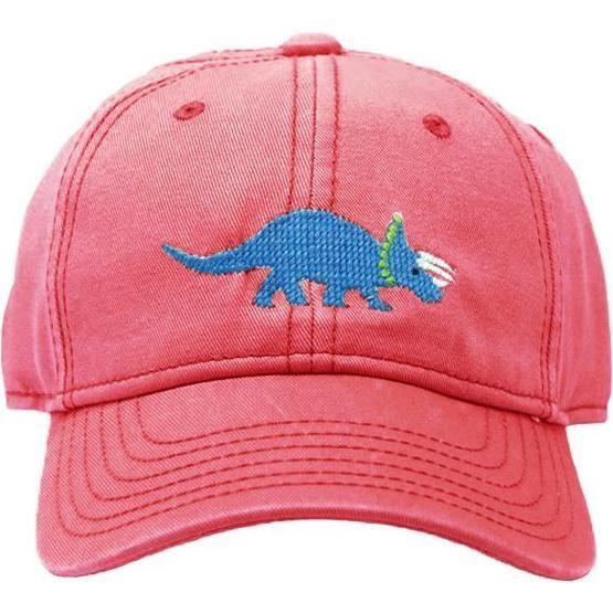 Harding Lane | Triceratops Baseball Hat, Weathered (Red, Size Kid) | Maisonette | Maisonette