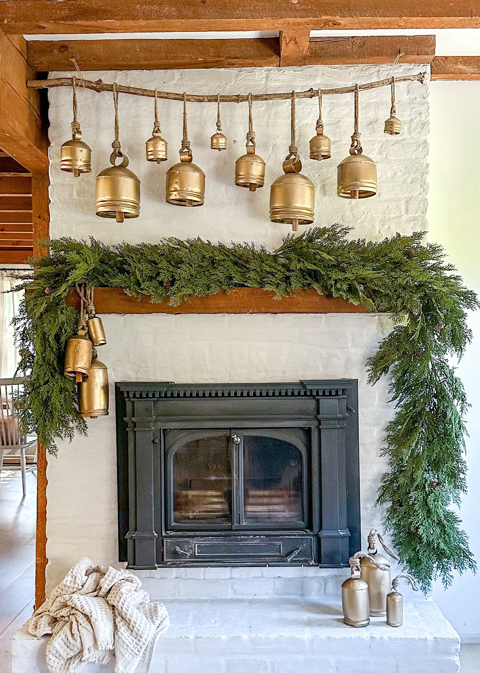 Hemlock Garland with Pine Cones | Purple Rose & Co
