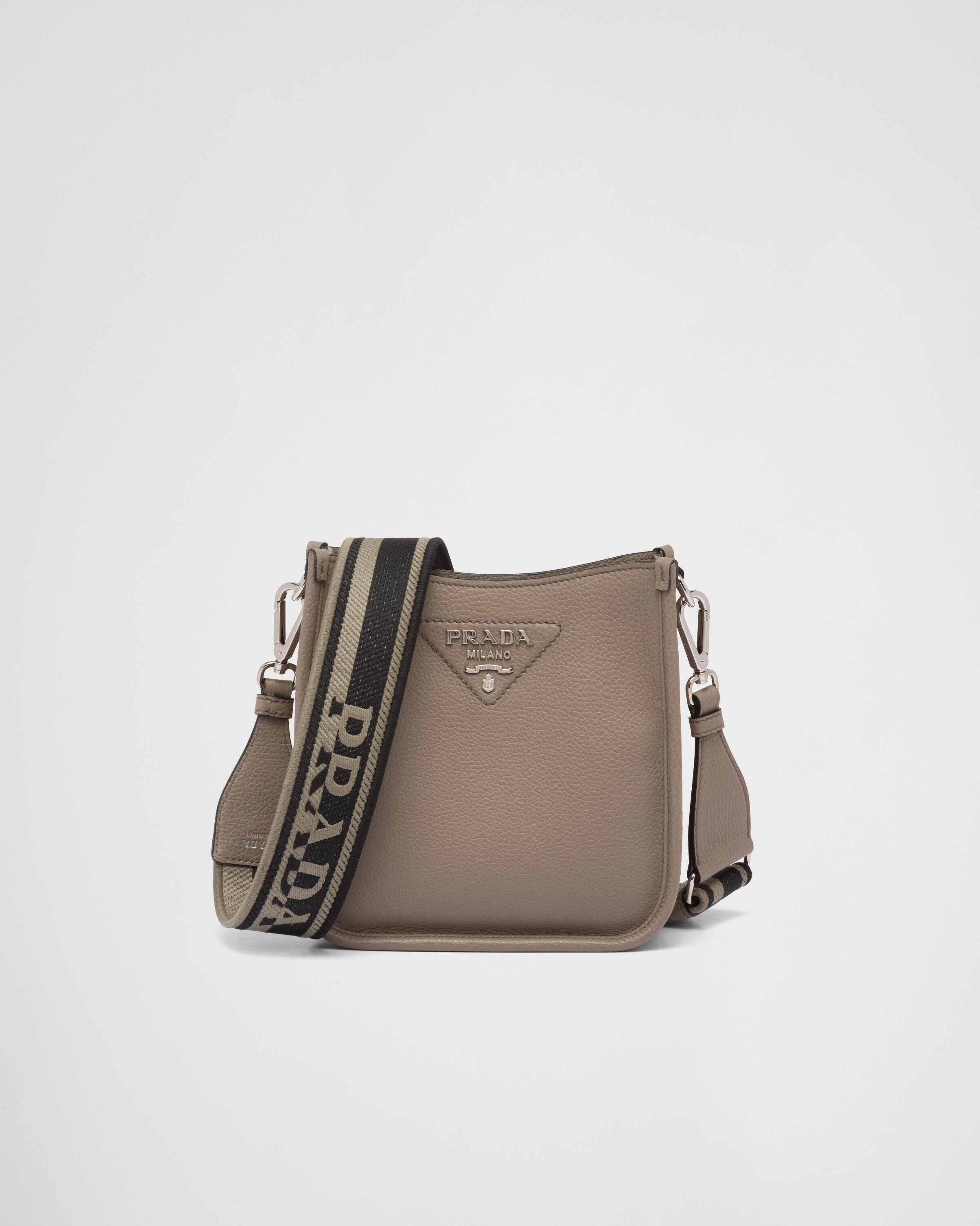 Leather mini shoulder bag | Prada Spa US