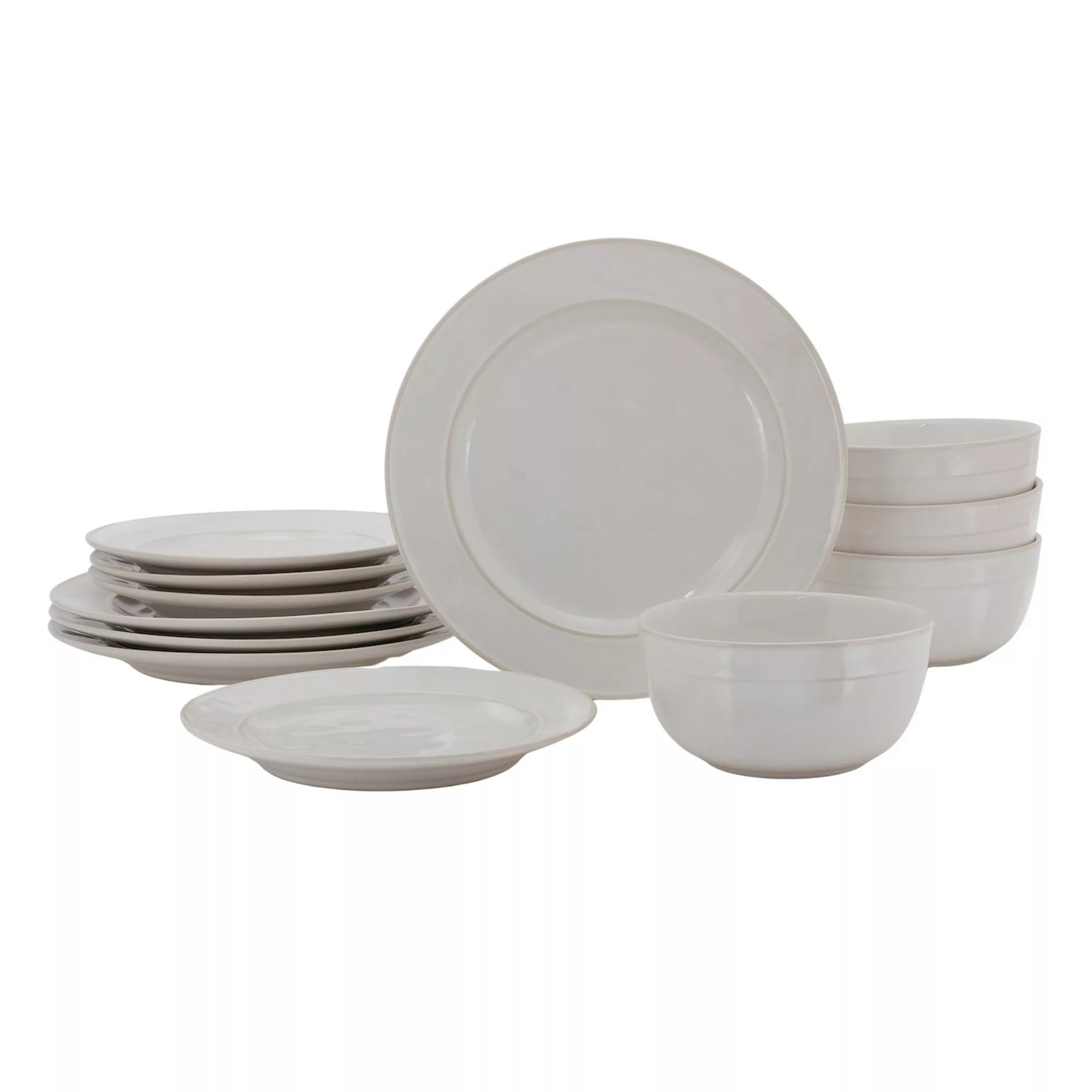 Mingle & Co. Mariana Rim 12-pc. Dinnerware Set | Kohl's