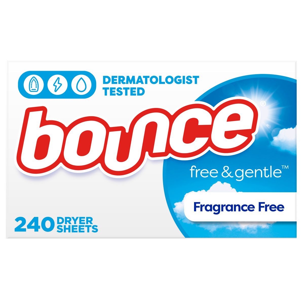Bounce Fabric Softener Sheets - Free & Gentle - 240ct | Target