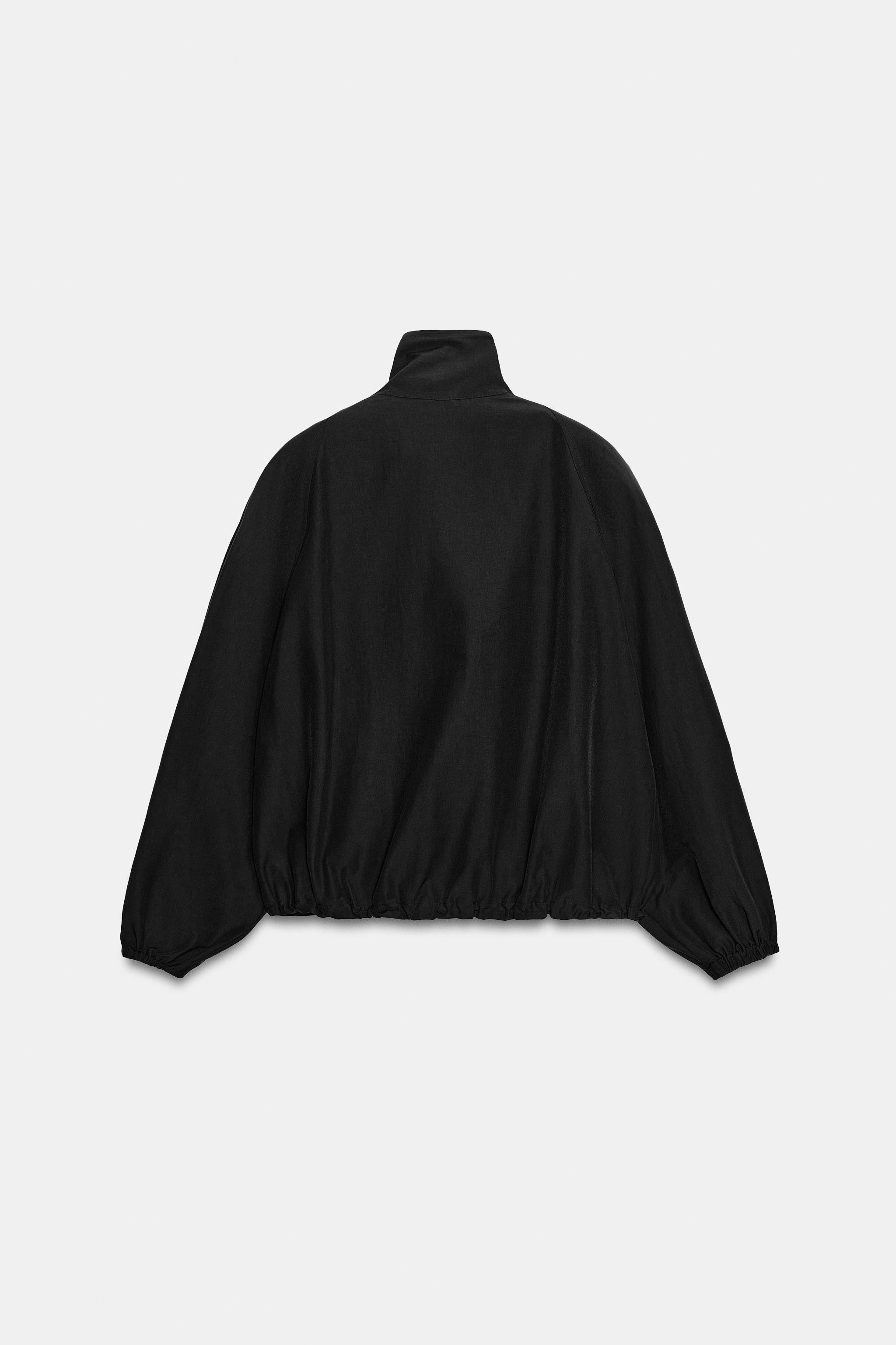 TECHNICAL FABRIC JACKET WITH SHOULDER PADS | Zara US