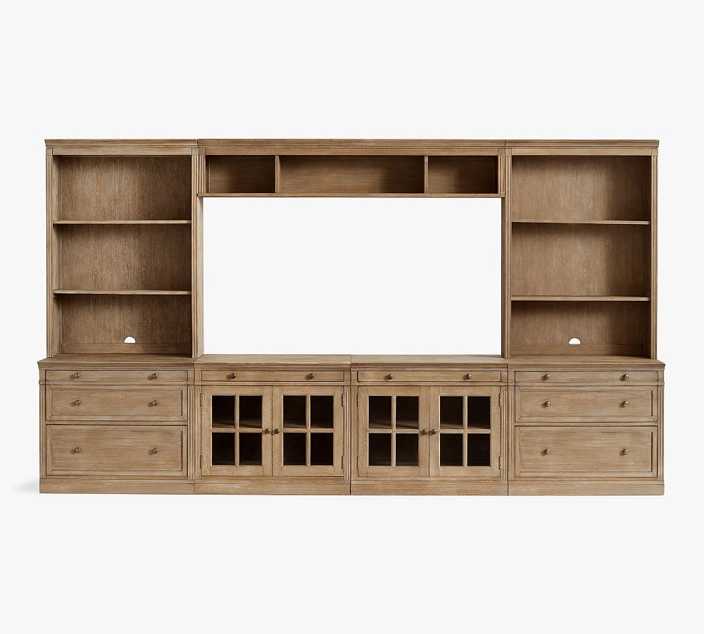 Livingston 7-Piece Entertainment Center | Pottery Barn (US)