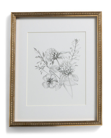 14x16 Matted To 8x10 Beaded Metallic Wall Portrait Frame | TJ Maxx