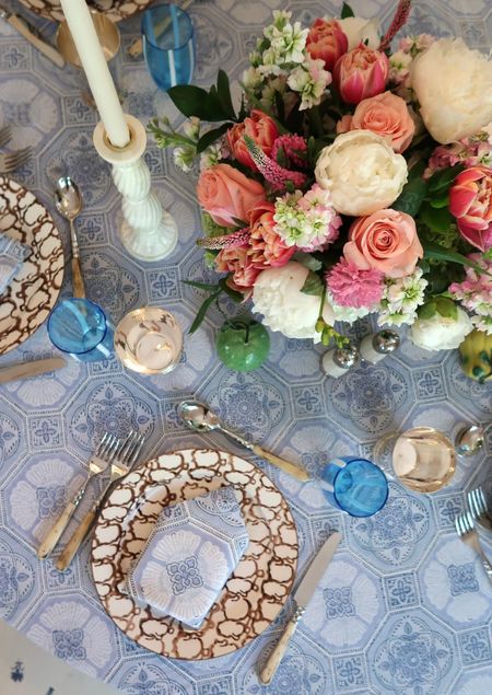 New summer table linens from Julia Amory - summer entertaining - blue block print tablecloth 

#LTKSeasonal #LTKHome