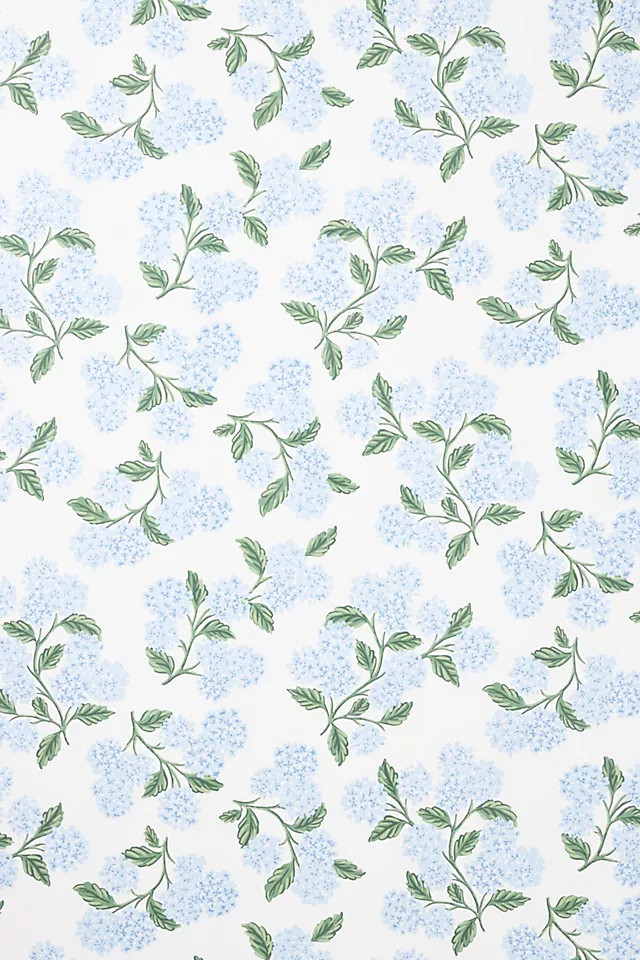 Rifle Paper Co. Hydrangea Wallpaper | Anthropologie (US)