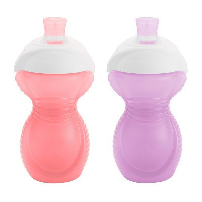 Munchkin Click Lock Bite Proof Sippy Cup 9oz - 2pk - Pink/Purple | Target