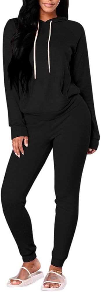 FUPHINE Womens's Tie Dye Jogger Outfit Sweatsuit 2 Piece Sweatshirt Long Sleeve Hooded and Pants ... | Amazon (US)