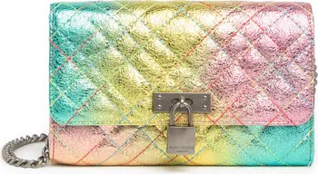 Kurt Geiger London Brixton Metallic Leather Wallet on Chain | Nordstromrack | Nordstrom Rack