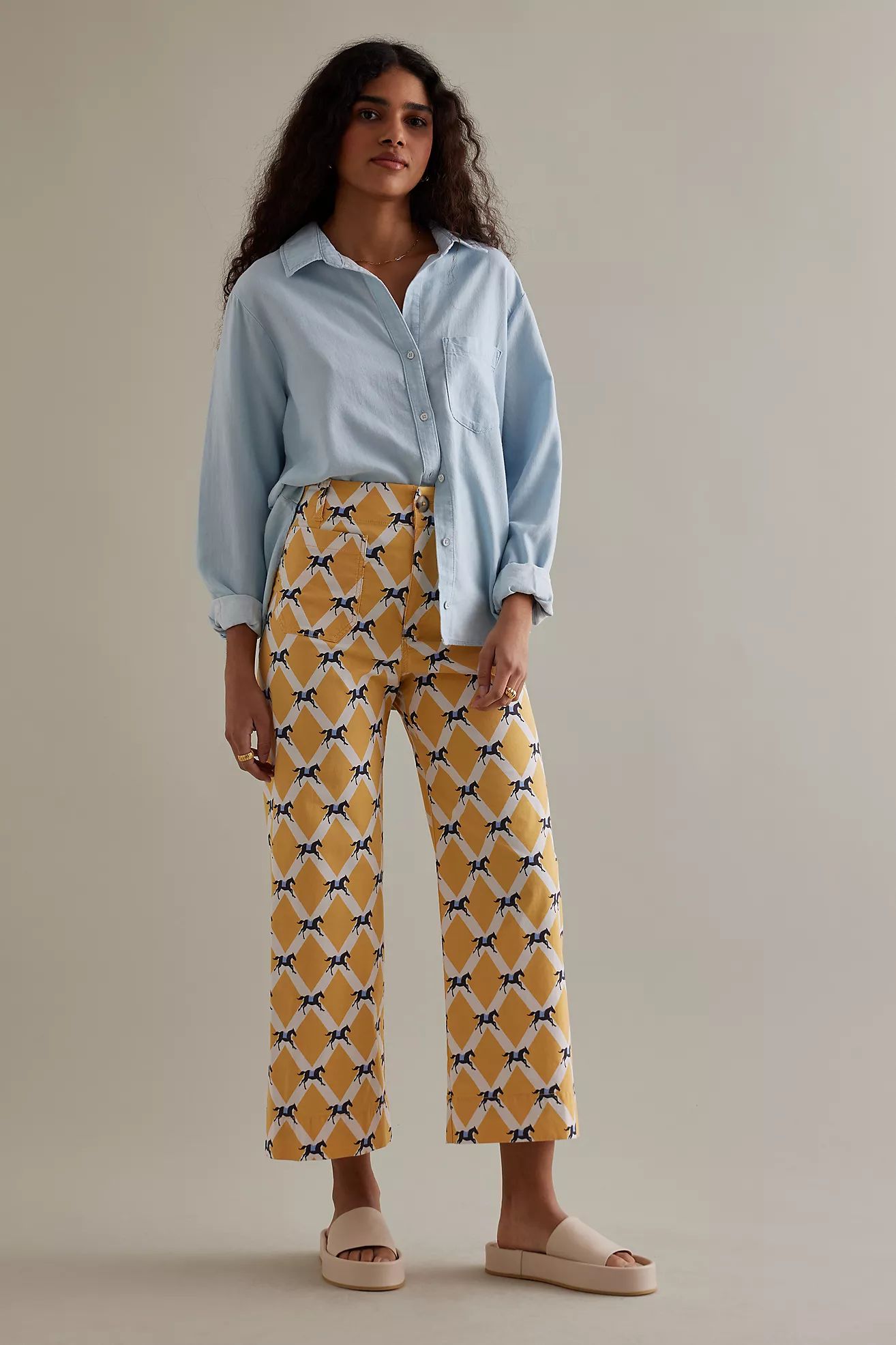 The Colette Cropped Wide-Leg Pants | Anthropologie (US)