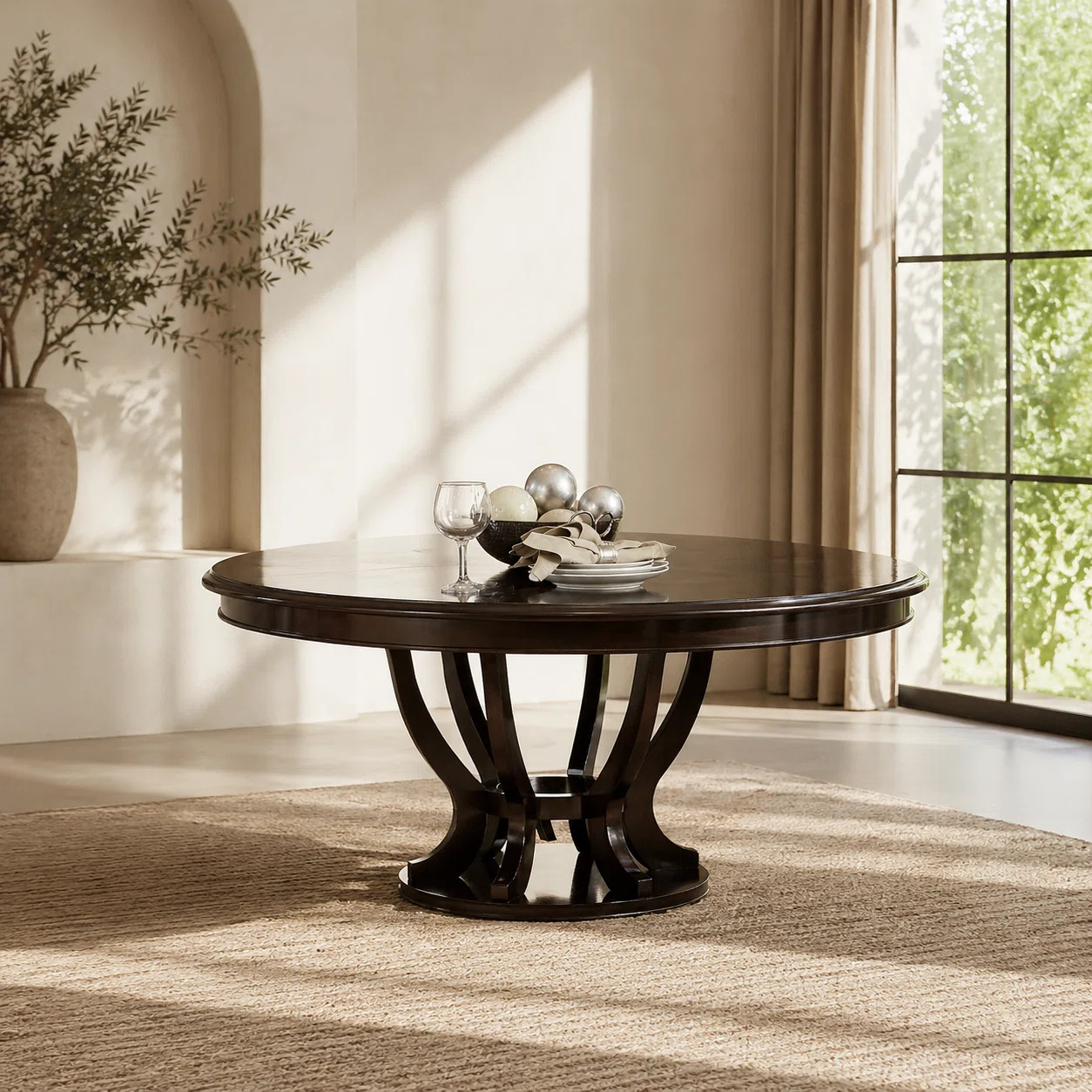 Dows Extendable Removable Leaf Rubberwood Dining Table | Wayfair North America