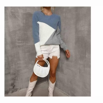 Women's Color Block Sweater - ePretty L | Target