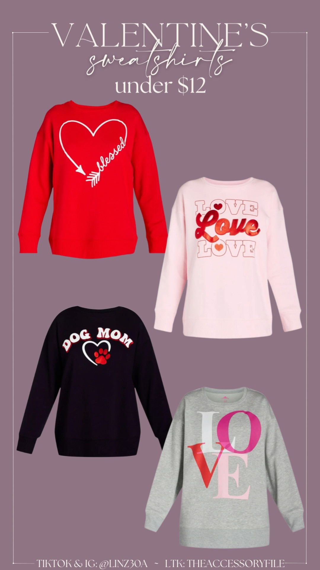 Valentine’s Day sweatshirts under $12

Winter outfit, winter fashion, dog mom sweatshirt, heart sweatshirt 

#LTKFindsUnder50 #LTKSeasonal #LTKWatchNow