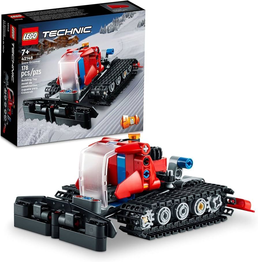 LEGO Technic Snow Groomer to Snowmobile 42148, 2in1 Vehicle Model Set, Engineering Toys, Winter C... | Amazon (US)