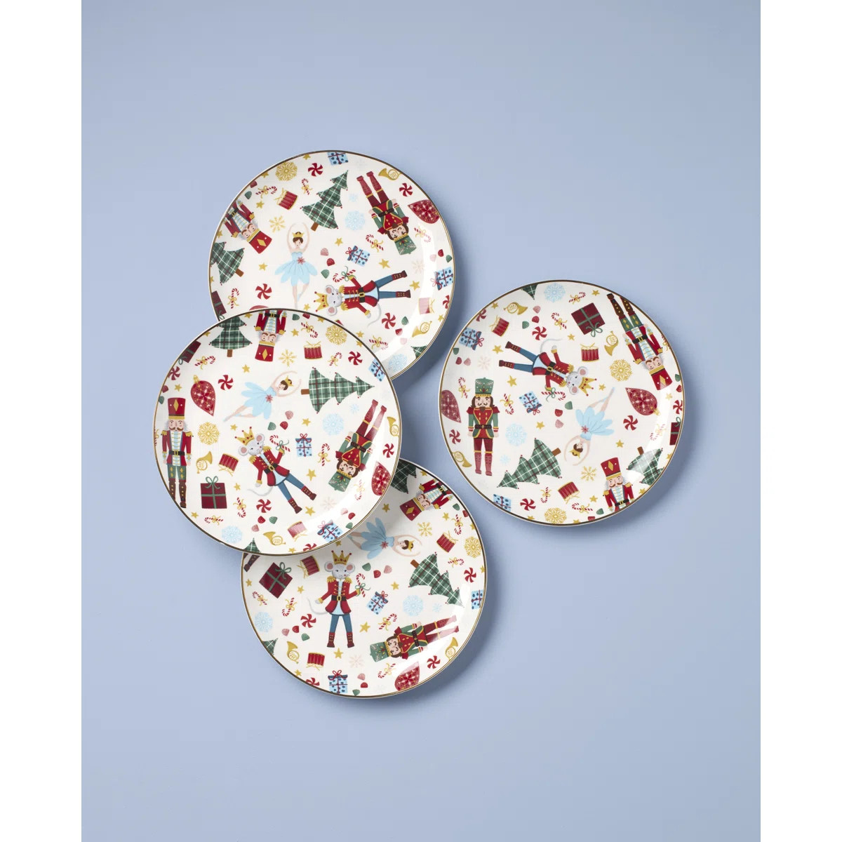 Lenox Nutcracker Ballet Accent Plates, Set of 4 | Wayfair North America