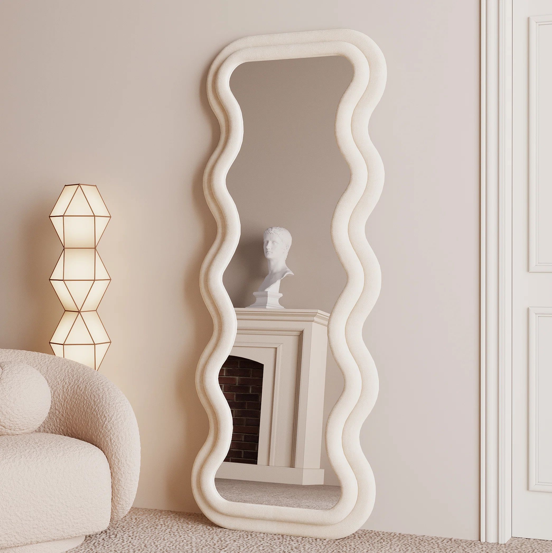 Ivy Bronx Benites Wavy Mirror Full Length Mirror & Reviews | Wayfair | Wayfair North America