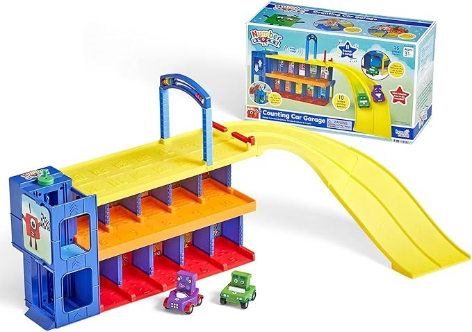 hand2mind Counting Car Garage, Race Car Track, Toy Vehicle Playsets, Parking Garage, Pretend Play... | Amazon (US)