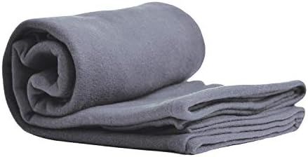 World's Best Cozy Soft Microfleece Travel Blanket, 50 x 60 Inch, Charcoal | Amazon (US)