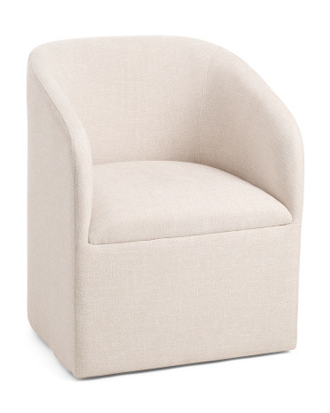 Kylie Rolling Anywhere Caster Wheel Chair | Polyester | Marshalls