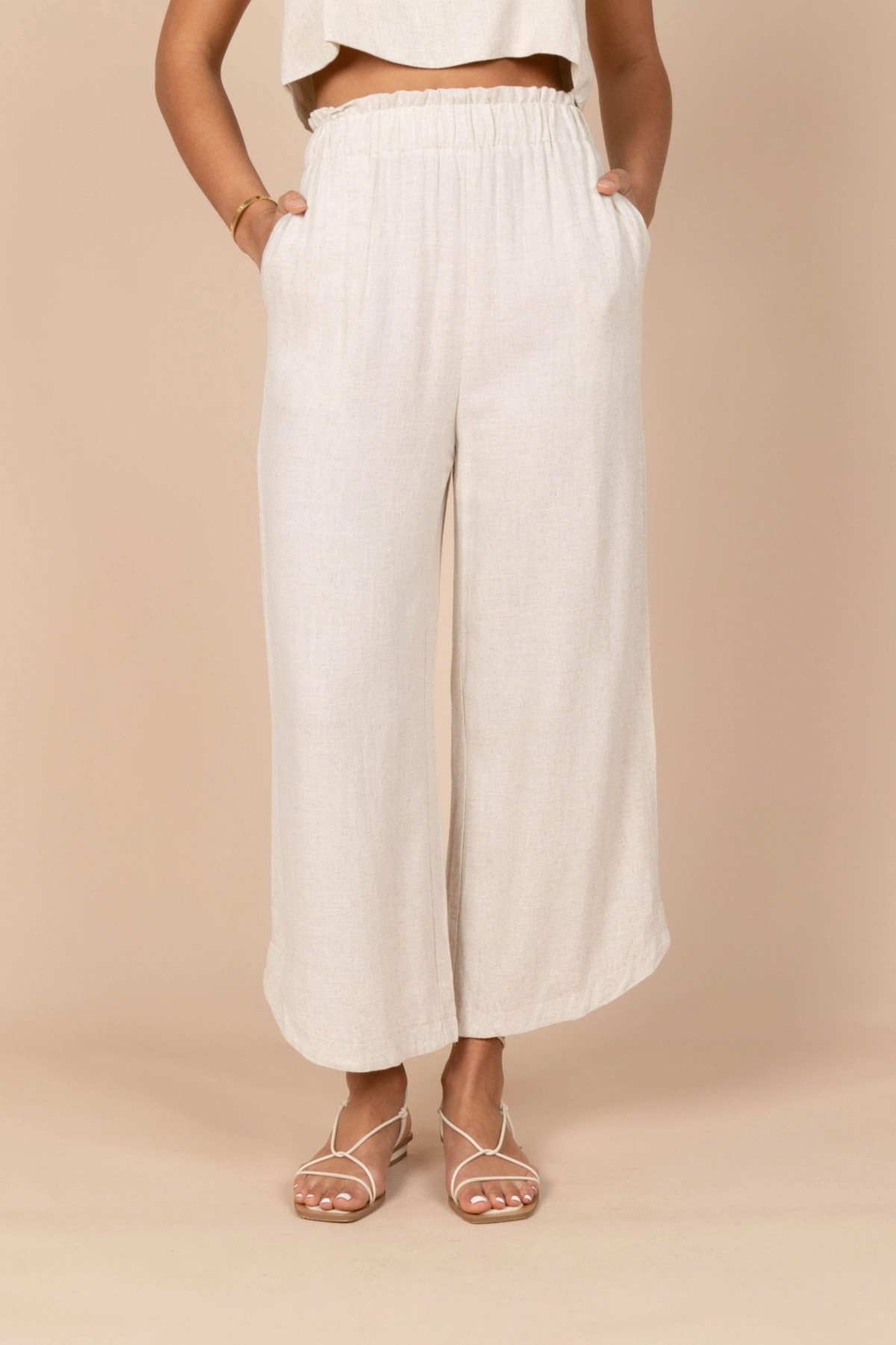 Petal and Pup Women's Eleanor High Waisted Pants - Beige | Macy's