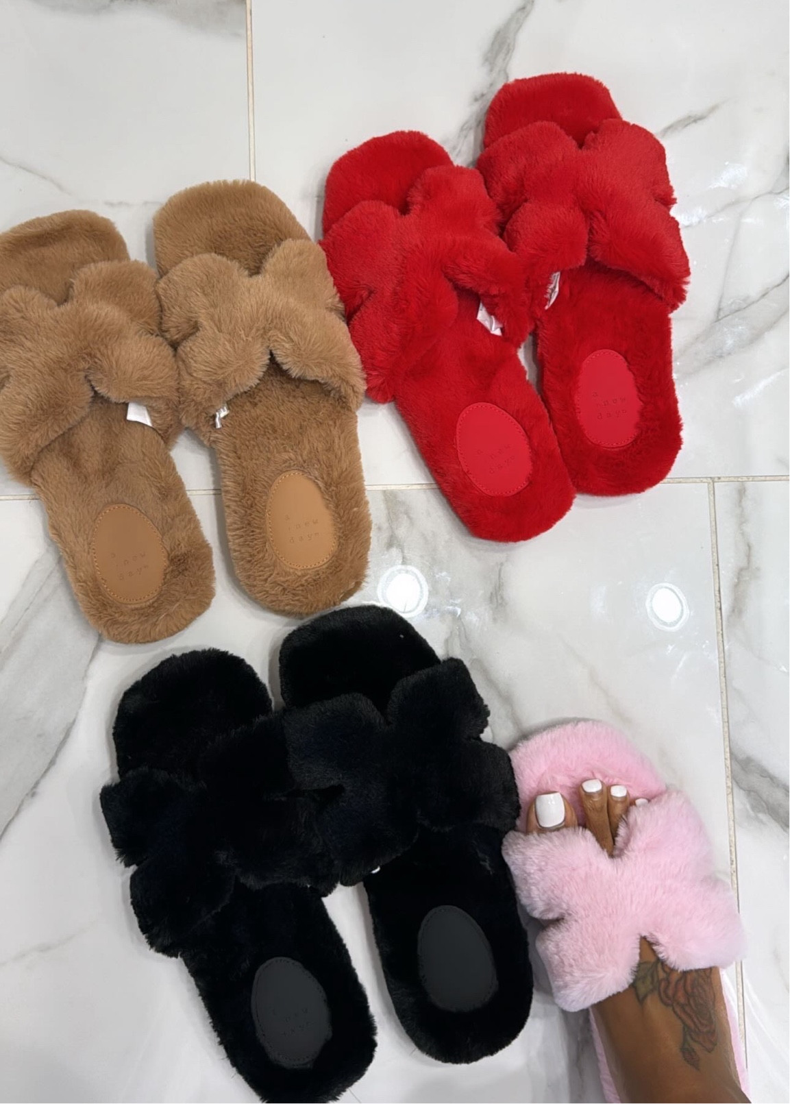 The Perfect House Shoe ❤️🩷🤎🖤
Giving looks in the living room 

#LTKFindsUnder50 #LTKHoliday #LTKSeasonal