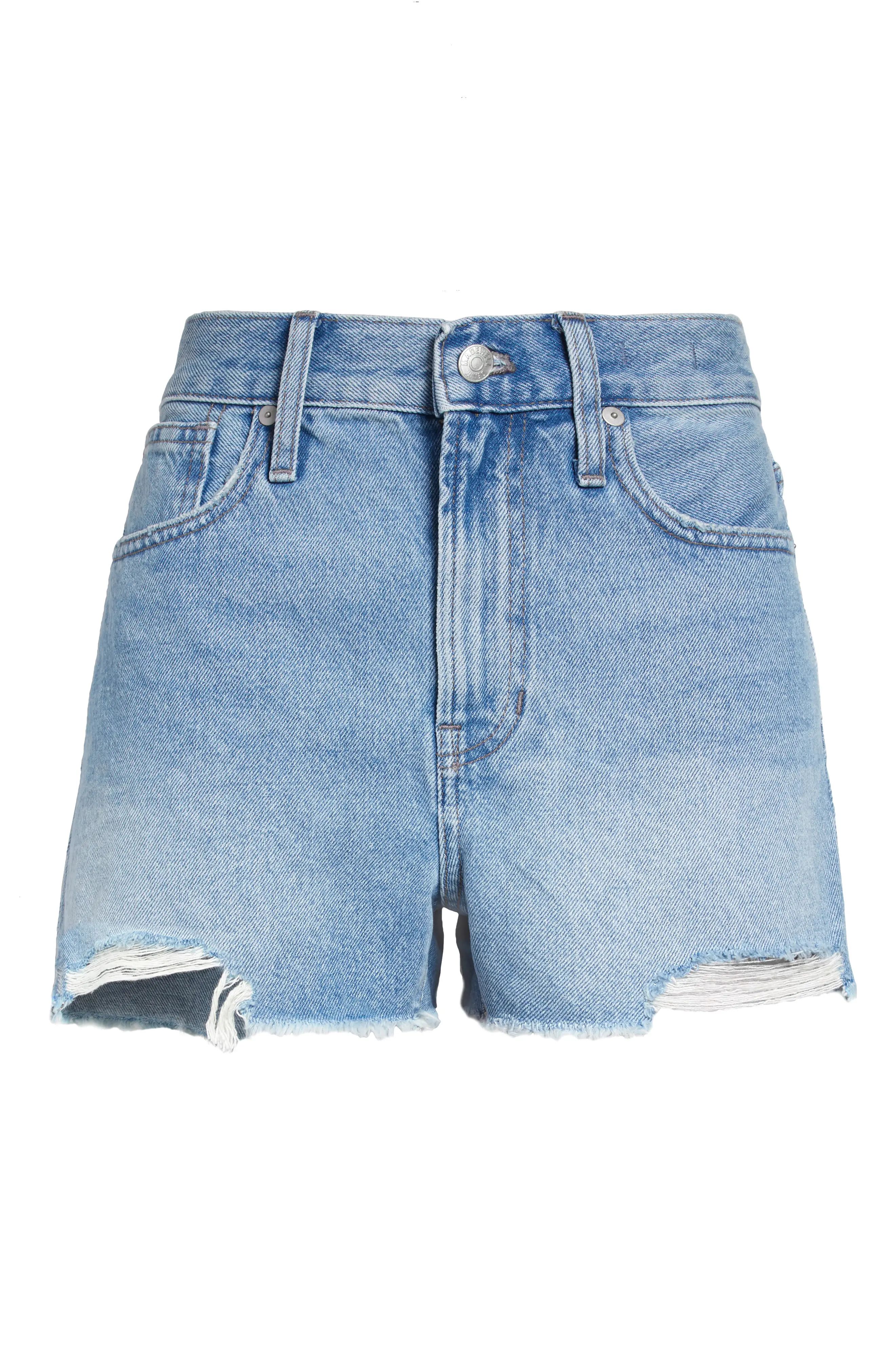 Women's Madewell Perfect Jean Shorts, Size 28 - Blue | Nordstrom